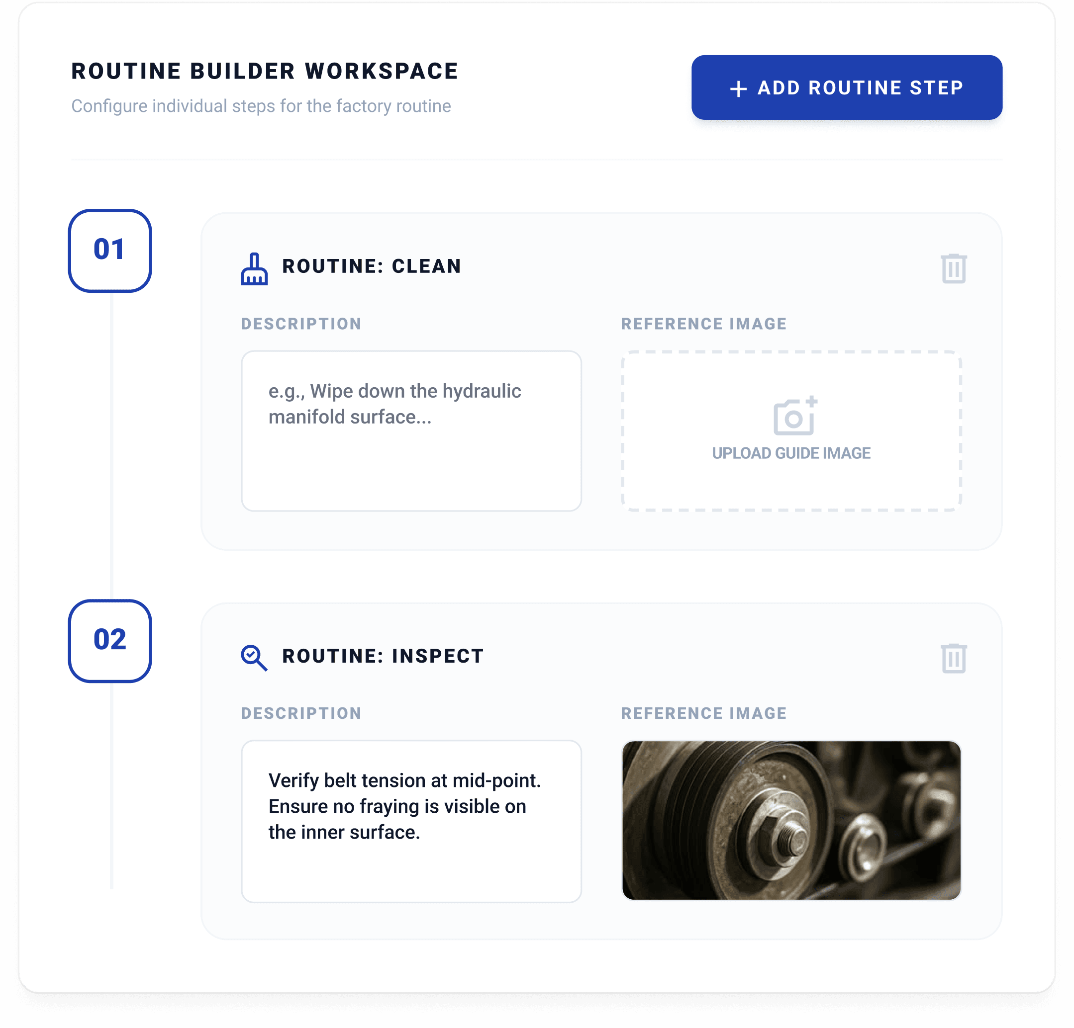 Autonomous Maintenance Lean Creator view