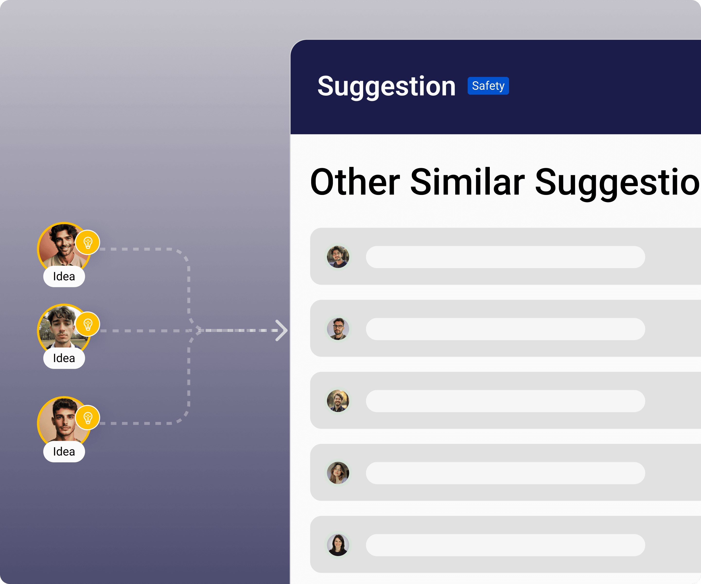 Group similar ideas automatically